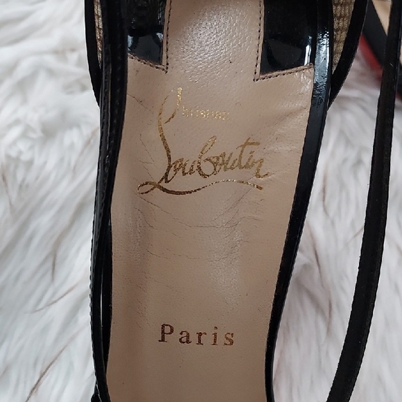 Black Patent Leather Stiletto Heels - Picture 3 of 8